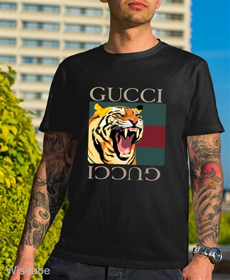 gucci tiger charm red|Gucci tiger shirt.